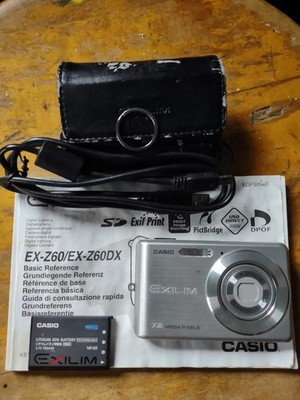 Casio EXILIM ZOOM EX-Z77 7.2MP Digital Camera - Silver for sale