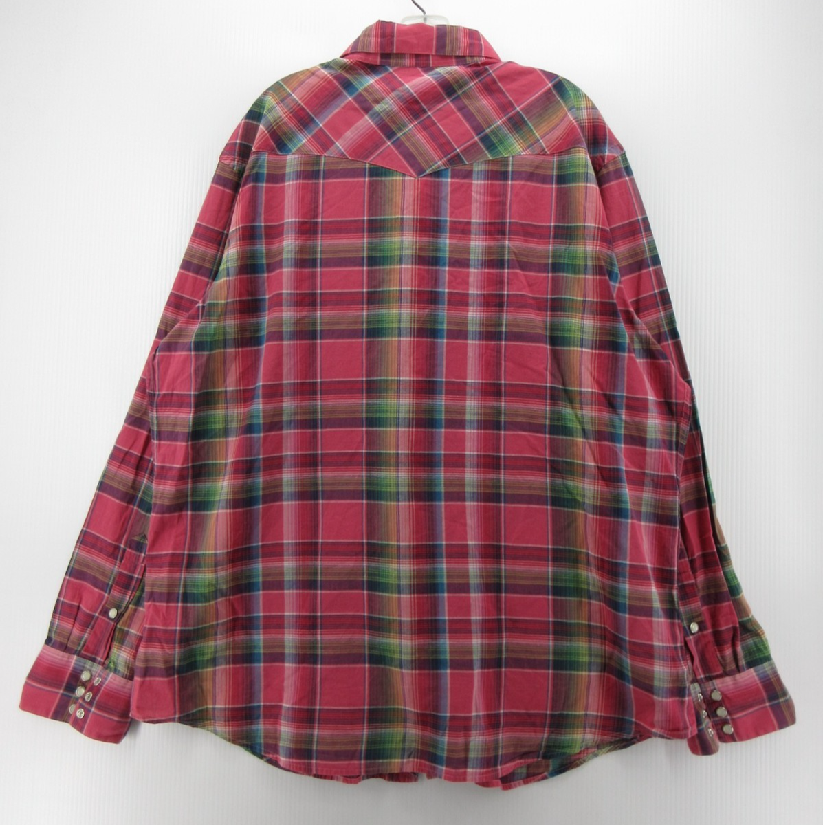 Ralph Lauren Polo Shirt Men XXL Pink Indian Madras Plaid Western