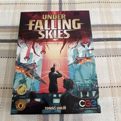 Under Falling Skies Board Game CGE Czech Games Edition + Organizer - Complete