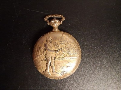 1970's Fifth Avenue Creations 17 Jewels Swiss Made Pocket Watch Non Working