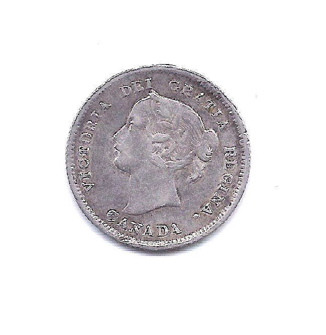 1899 Canada  Five Cent--Very Strong Hair Details!!