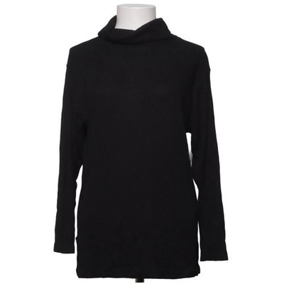Top and Top, Rollkragenpullover, Größe: S, Schwarz, Viskose, Streifen #oa3