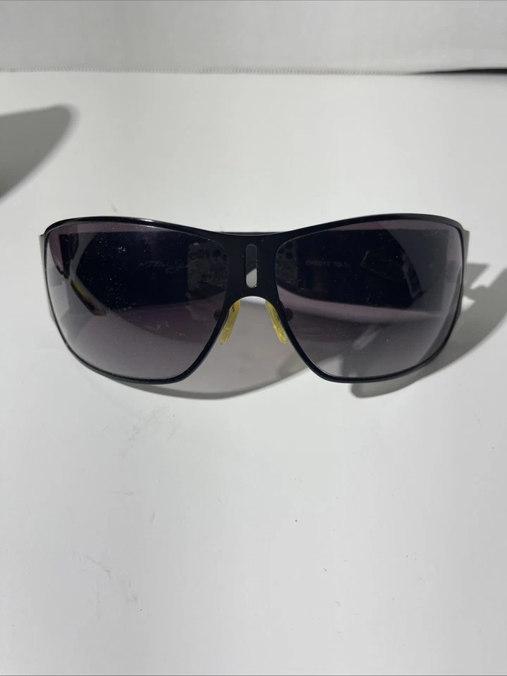 VTG Y2K Ed Hardy Skulls Hearts Roses Crystal Sunglasses & Case Tattoo EHS012 - Image 2 of 4