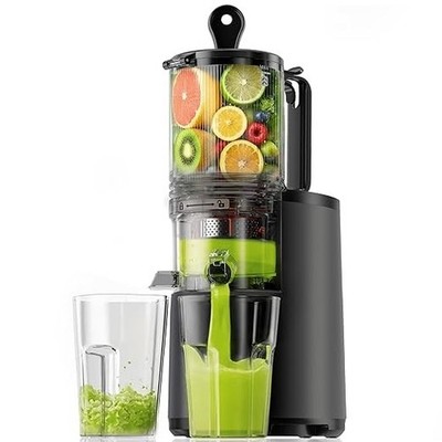 Cold Press Juicer, 5.5'' Extra Large Feed Chute Slow Masticating Juicer, 250W ...