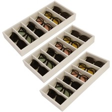 3 Pack Glasses Organizer Tray Sunglasses Drawer Organizer, Glasses Drawer Sto...