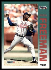 1992 FLEER MARVIN FREEMAN #356 ATLANTA BRAVES 654