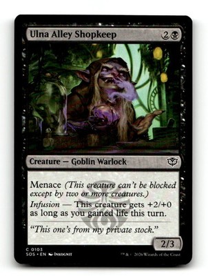 Ulna Alley Shopkeep 103 Common Secrets of Strixhaven Magic: The Gathering NM