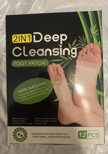 Deep Cleansing Cleaning Foot Patch 12 pcs Ginger Powder and Bamboo Vinegar New