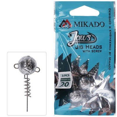 Mikado JAWS Jigkopf mit Schraube | Screw Jighead | Delta Point Spitze | 5g - 25g