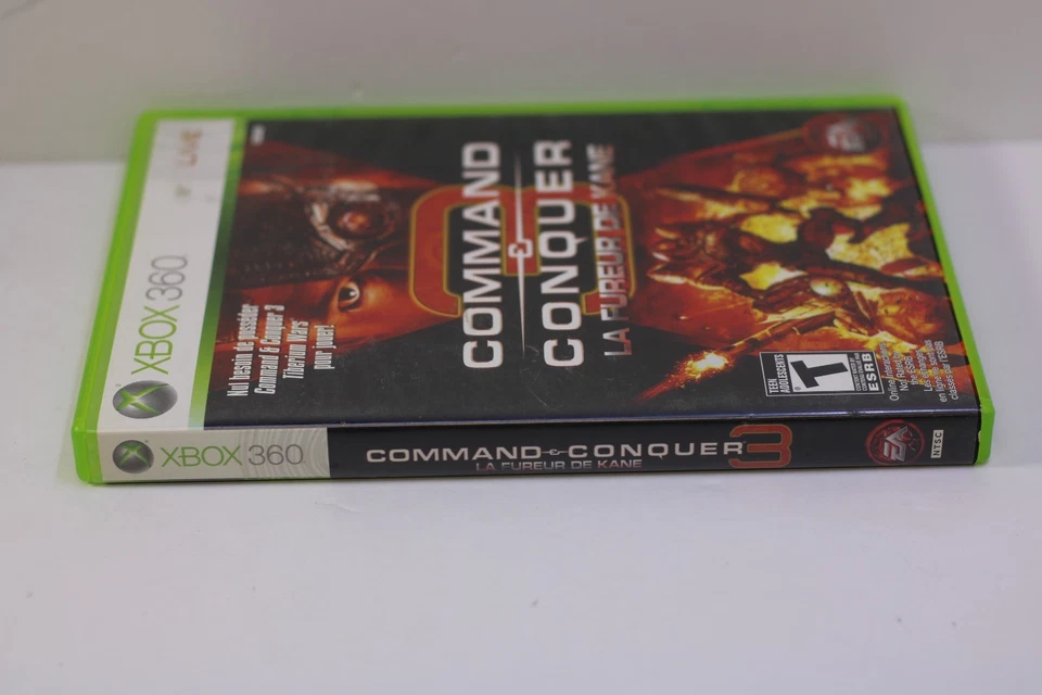 Command & Conquer 3: Kane's Wrath (Microsoft Xbox 360, 2008) CIB French Boxart - Image 3 of 4