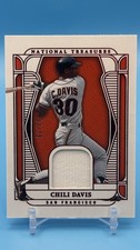 2025 National Treasures Chili Davis Game Used Jersey  Card /75