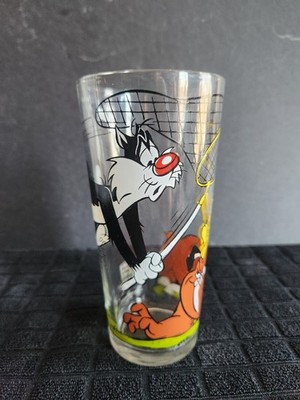 Sylvester, Tweety, & Marc Anthony 1976 Pepsi Collector Series Glass  Warner Bros