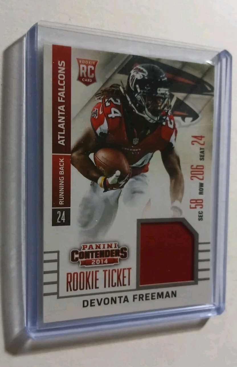 Devonta Freeman Panini Contenders Rookie Ticket Swatches #15 Base
