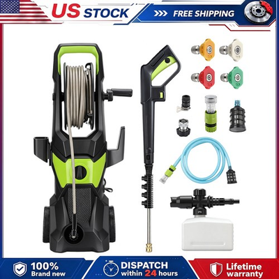 #ad Electric High Pressure Washer 5000PSI 3.2GPM w 4 Nozzles for Home Cars Fences $112.86