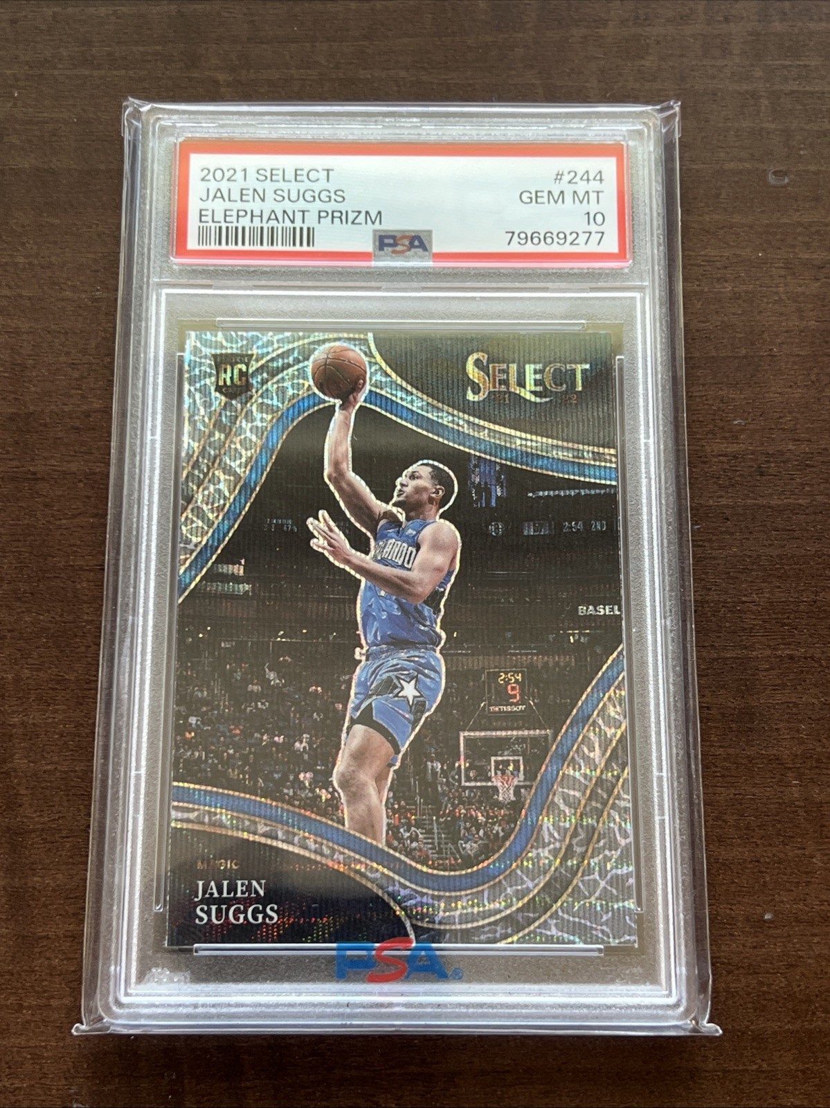 2021-22 JALEN SUGGS Panini Select Courtside Elephant Prizm #244 PSA 10 Rookie RC