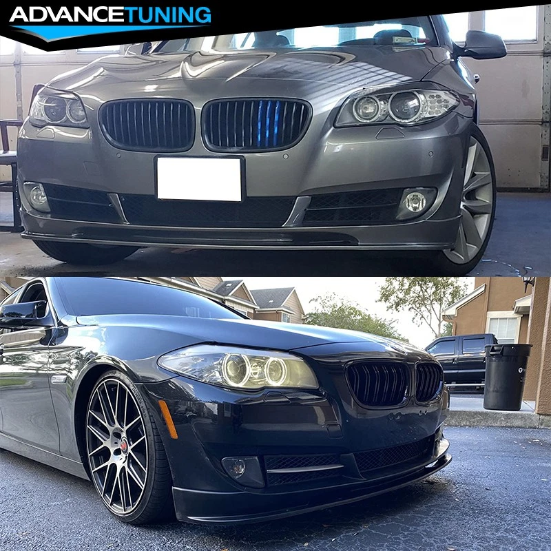 Fits 10-13 BMW F10 5 Series 3D Style Unpainted Front Bumper Lip splitter PU Foto 4 de 4