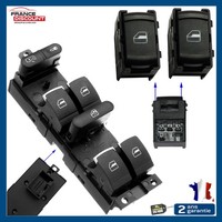 Platte Fensterheber Vorne Links Chrom + Knopf RüCkseite FüR Golf 4 (1998-2005)