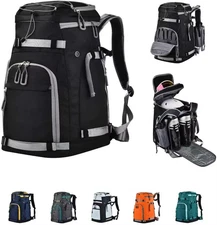 55L-70L Expandable Ski Boot Bag with Helmet Compartment – Waterproof & Durable –