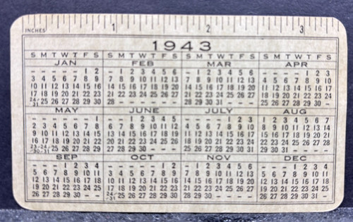 Fountain Pen Care Instructions 1941 Pocket Calendar