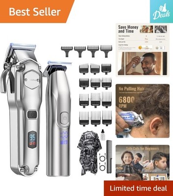 Professional Cordless Hair Clippers with T-Blade Trimmer - All-in-One Kit