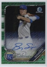 2019 Bowman Chrome Prospect Green Shimmer Refractor /99 Brady Singer Auto 1oz2