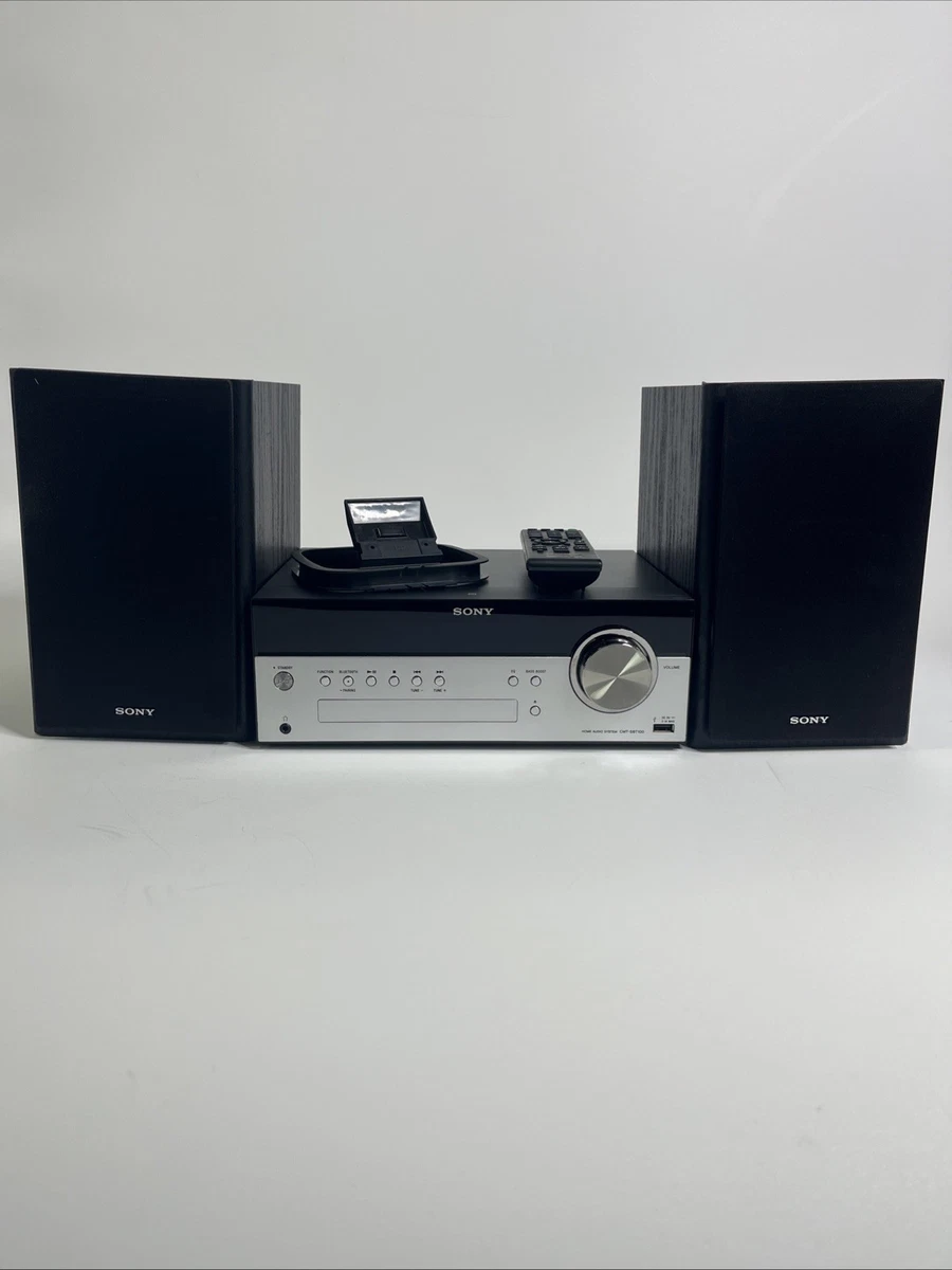 Sony CMT-SBT100 Stereo System CD Bluetooth FM USB w/ Speakers