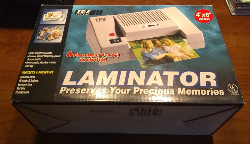 TDE Systems Laminator Model HL-406 4”x6” w/ Box & Manual New Open Box
