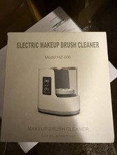 Electric Makeup Brush Cleaner Cleaning Machine, White, Model HZ-006