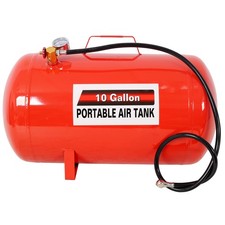 10 Gallon Air Tank Lightweight Durable Air Compressor Tank With Pressure Gauge 10 Gallon Air Tank Lightweight Durable Air Compressor Tank With Pressure Gauge