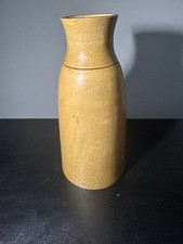 Turned wooden vessel vase