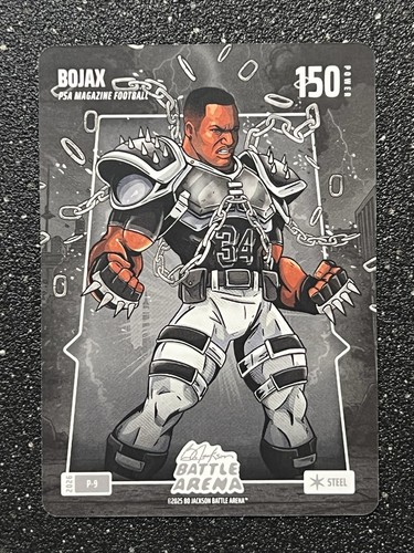 25 Battle Arena Bo Jackson BoJax 150 Power P-8 Steel PSA Mag Baseball Promo Mint