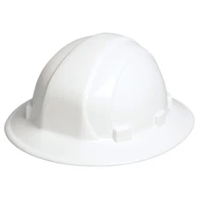 Delta Plus Safety Omega II Full Brim Hard Hat, 6-Point Ratchet Suspension