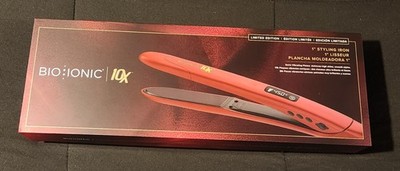 Bio Ionic 10X Styling Iron   Versatile 1'' Hair Straightener  Limited Edition 