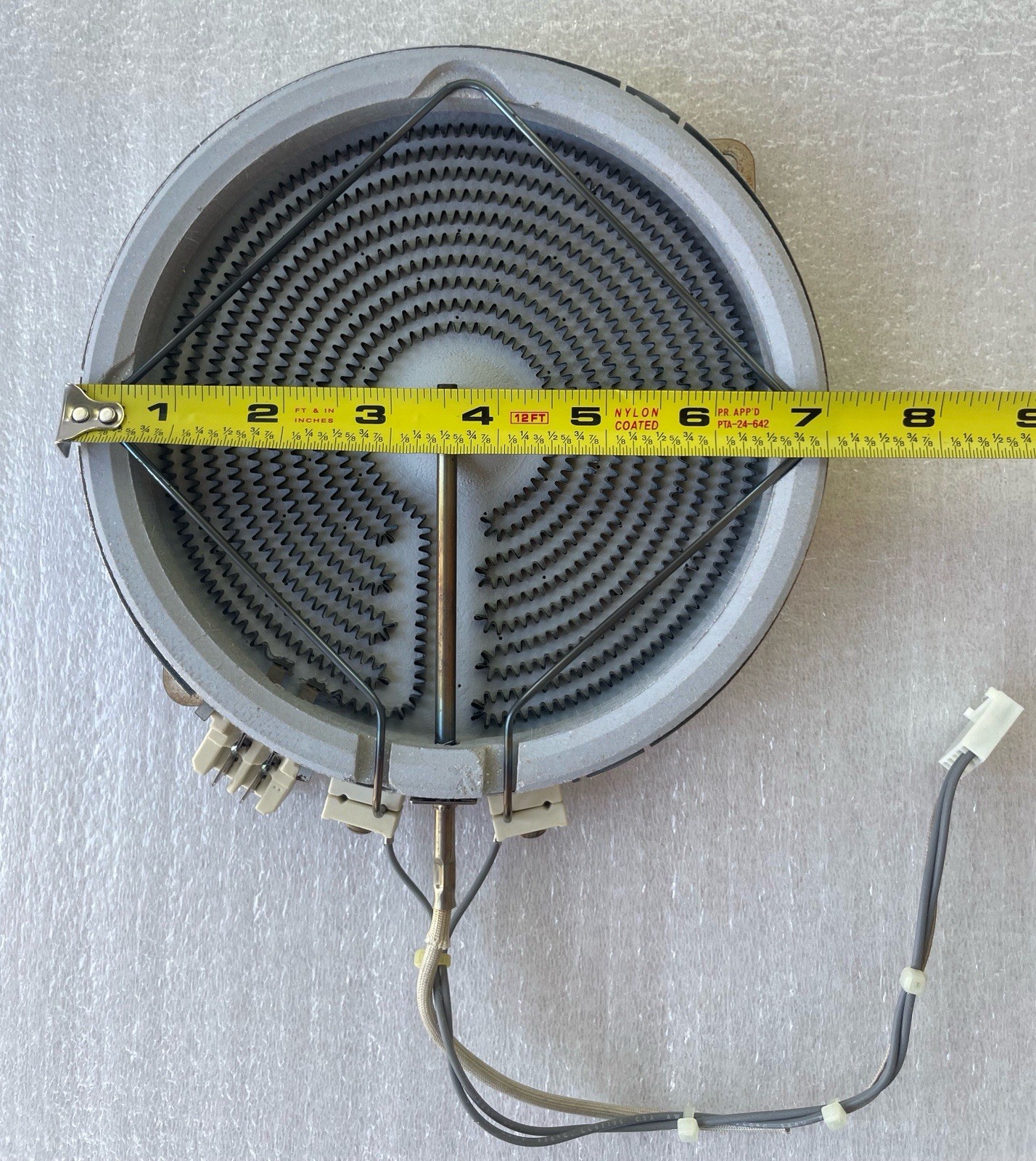 WB30T10067 GE Monogram Center Radiant Element Assembly Surface Burner 1500W, OEM