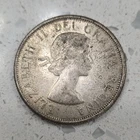 Canada 50 Cent Silver Coin 1964 Queen Elizabeth II Circulated KM#64
