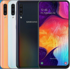 Samsung Galaxy A50 128GB Smartphone Unlocked Android Black Coral White SM-A505