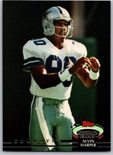 1991 Topps Stadium Club Alvin Harper Rookie Card #549 Dallas Cowboys