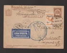 Postal stationery Hungary P70 with additional Fr. Mi.478 Airship Zeppelin LZ127 Hungary Cruise