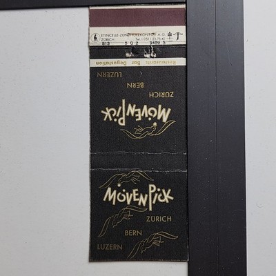 Mövenpick Zurich Bern Luzern Vintage Swiss Restaurant Matchbook