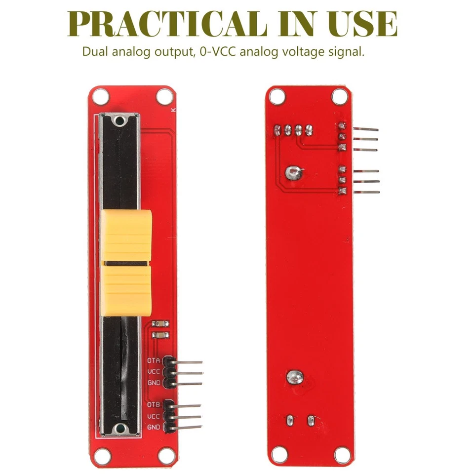  3 Pcs Potentiometer Schieberegler Lineares Schiebepotentiometer Gleitbrett - Bild 3 von 4