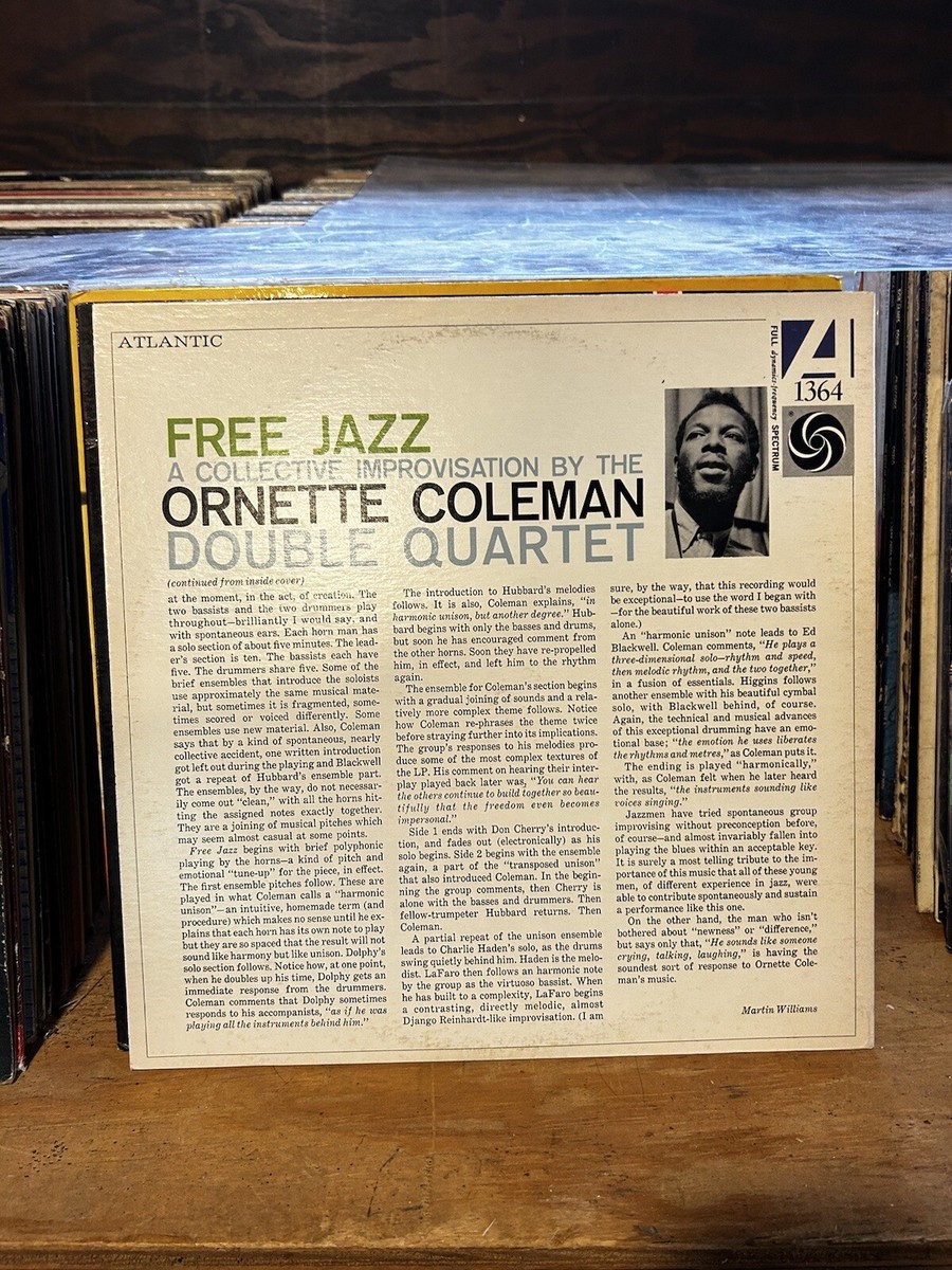 米LP Ornette Coleman Double Quartet Free Jazz SD1364 ATLANTIC /00400 Free Jazz by The Ornette Coleman Double Quartet (1961