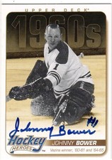 2011-12 Upper Deck 1960s Hockey Heroes Autograph #HH22 Johnny Bower SSP Leafs