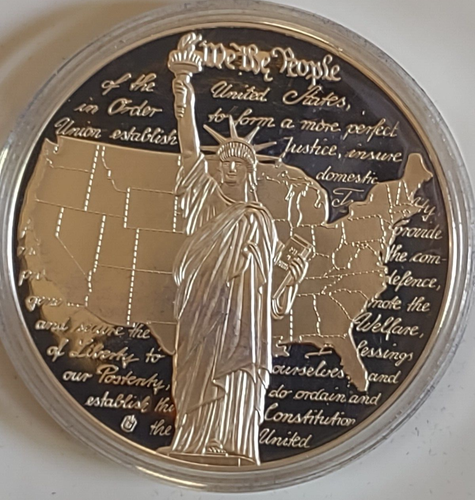 US Coin: The Quarter That Never Was - We the People 2" Proof Medal in Capsule - Picture 2 of 3