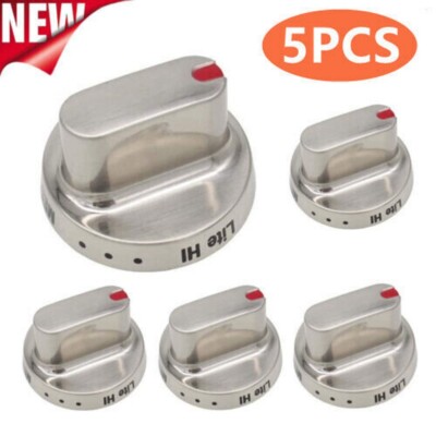 5 PCS DG64-00472A Replacement Gas Stove Knobs Range Oven for Samsung FX710BGS