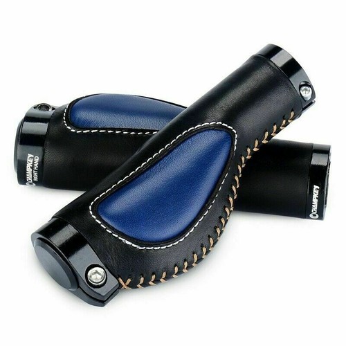 MTB Leder Stoßfeste Fahrrad Lenkergriffe Gripshift Fahrradgriffe Trekking Grips - Bild 7 von 27