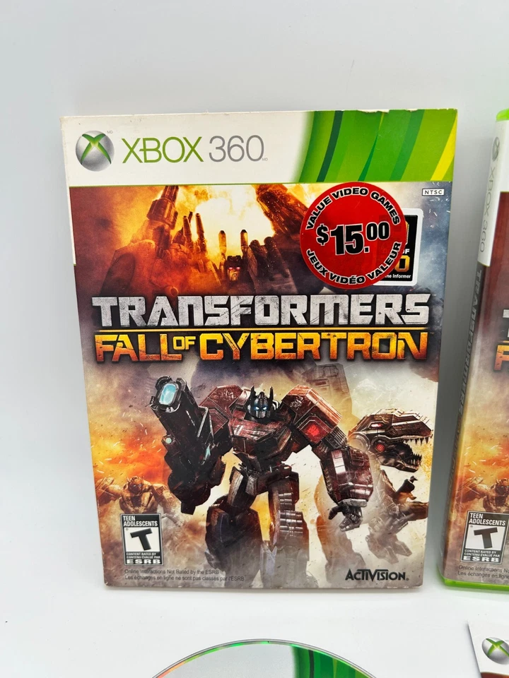 TRANSFORMERS WAR OF CYBERTRON Microsoft Xbox 360 CIB Complete Box Manual Tested - Image 2 of 4