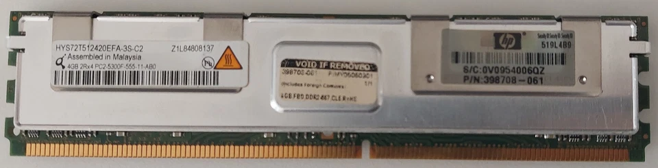 Qimonda DDR2-RAM 1x4GB PC2-5300F ECC