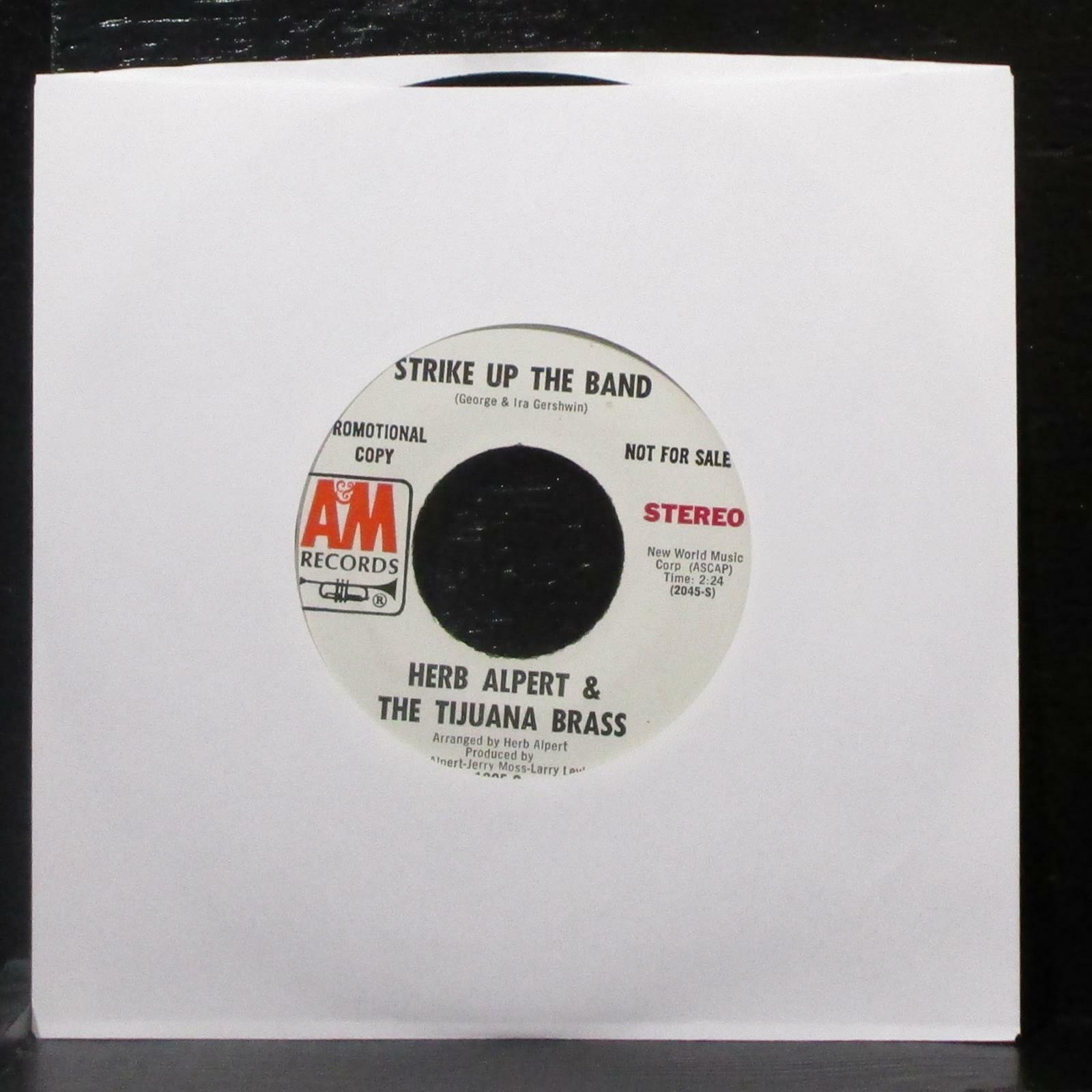Herb Alpert Jerusalem / Strike Up The Band 7" Mint Promo Vinyl 45 A