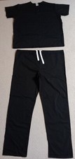 Scrubs  Beyond Unisex Adult Large Black Polyester Blend Shirt  Pants Scrubs 23