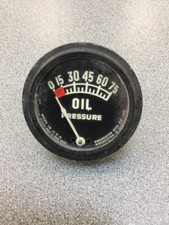 Old 75 Psi Rochester Tractor Oil Gauge Aircraft Trog Dash Instrument Panel Scta